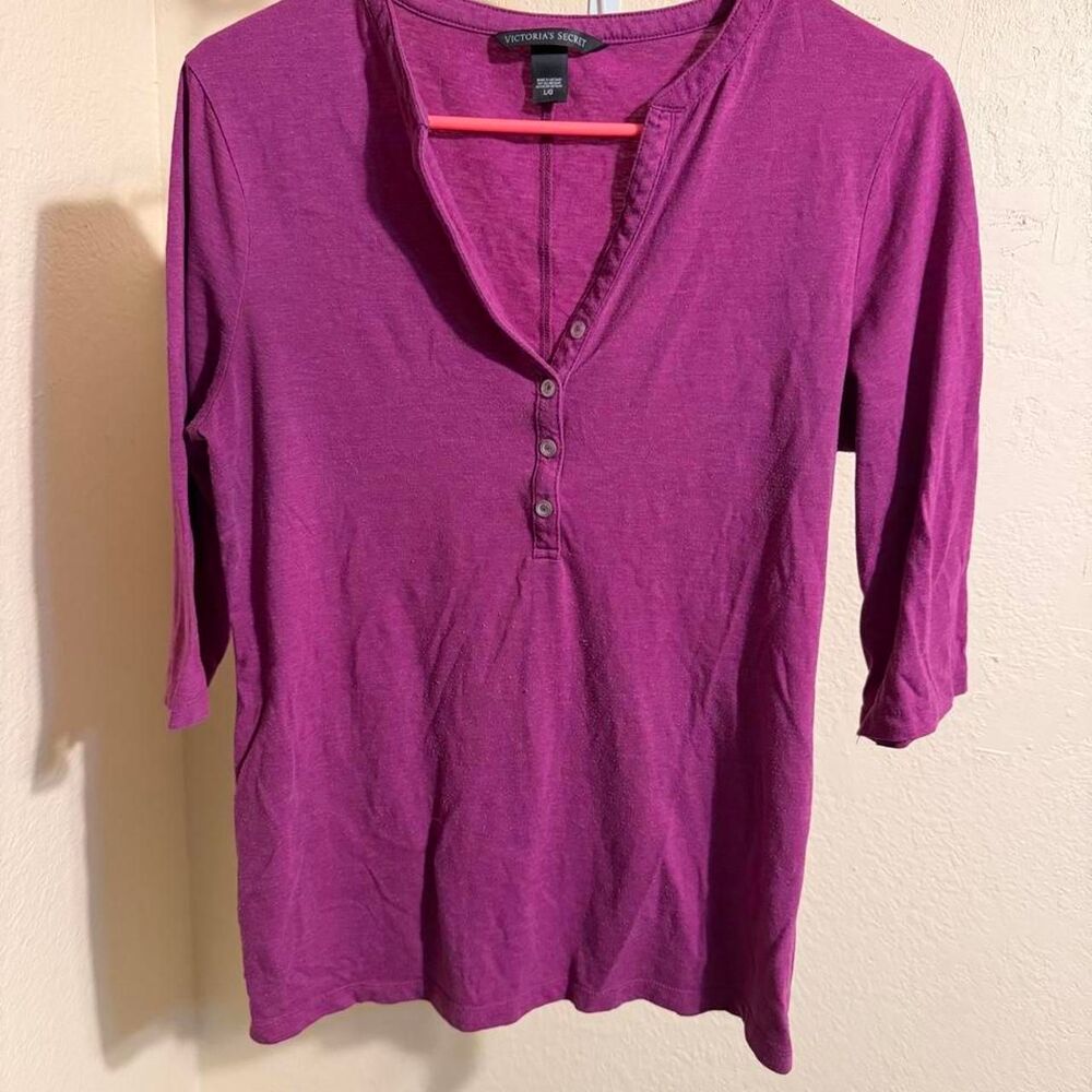 Victoria-s-secret Women's Purple and Pink Shirt